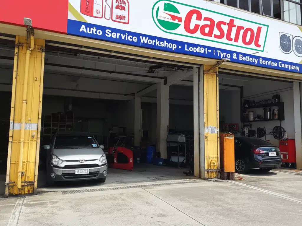 Bengkel Servis Kereta Castrol: Loos Tyre & Battery Service