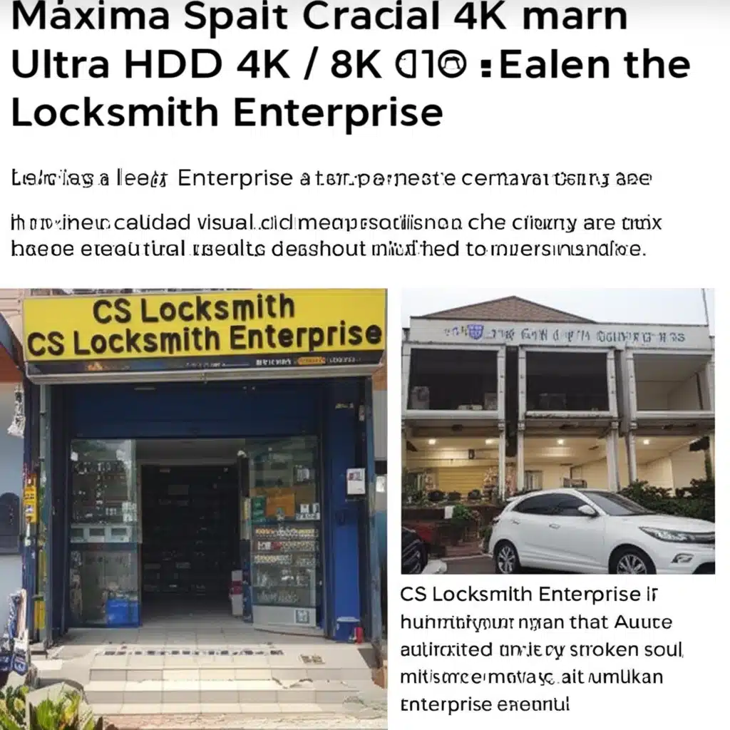 CS Locksmith Enterprise: Perkhidmatan Kunci & Kekunci Ahli di Malaysia