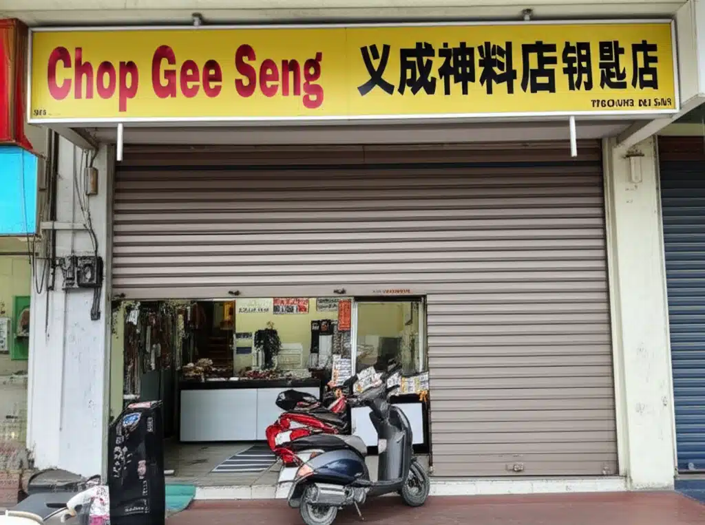 Chop Gee Seng 义成神料店 钥匙店
