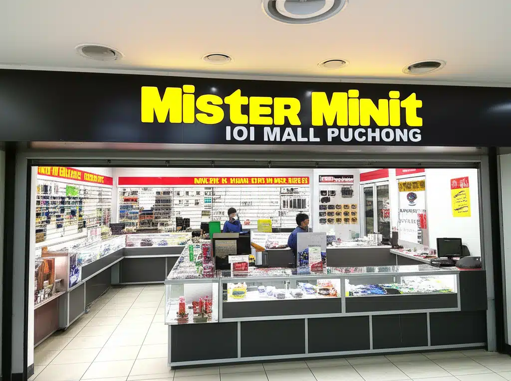 Mister Minit IOI MALL Puchong 1 Mister Minit IOI Mall Puchong: Perkhidmatan Kunci & Tambahan