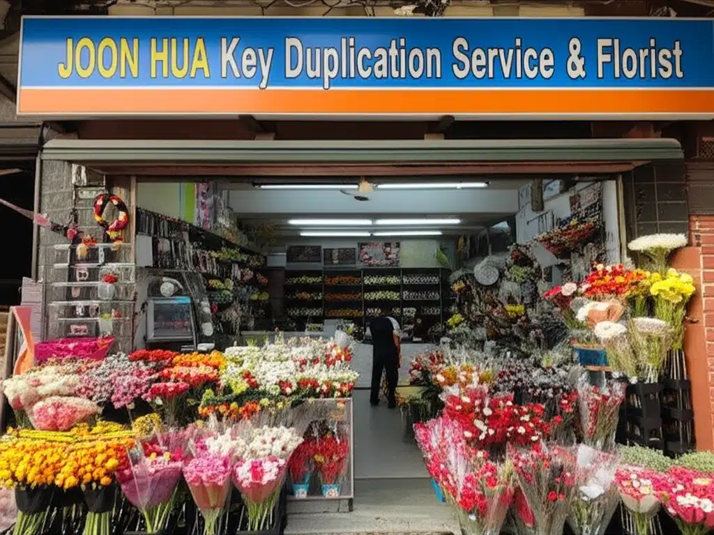 Joon Hua Key Duplication Service & Florist 1 Perkhidmatan Gandakan Kunci & Bunga Joon Hua - Duplikasi Kunci dan Florist